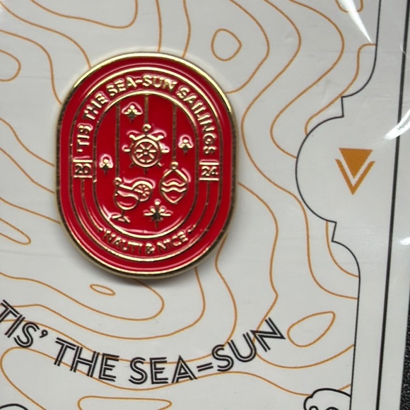 Virgin Voyages Gold Pin - Picture 3 of 3